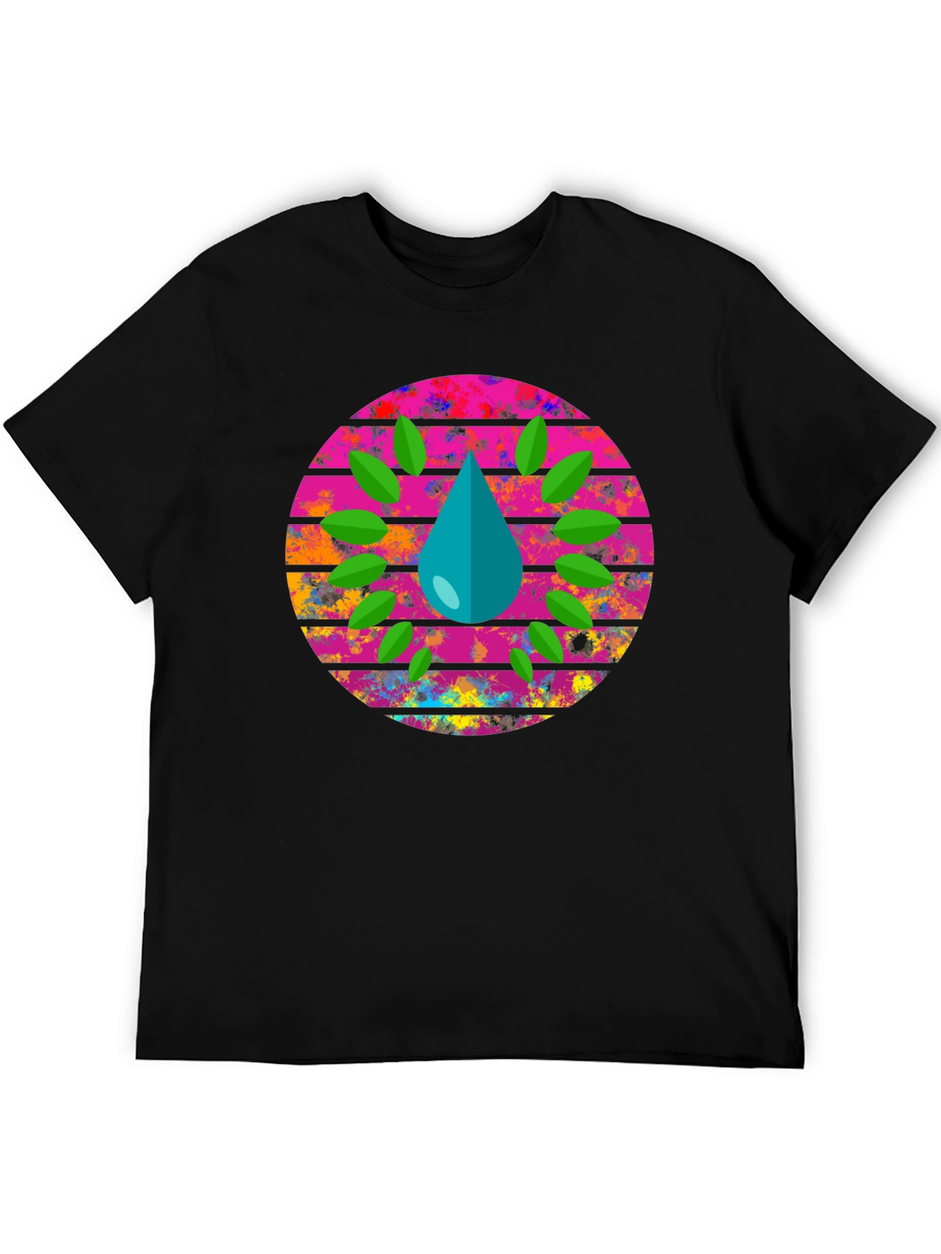Eco Drop Black Graphic Tee