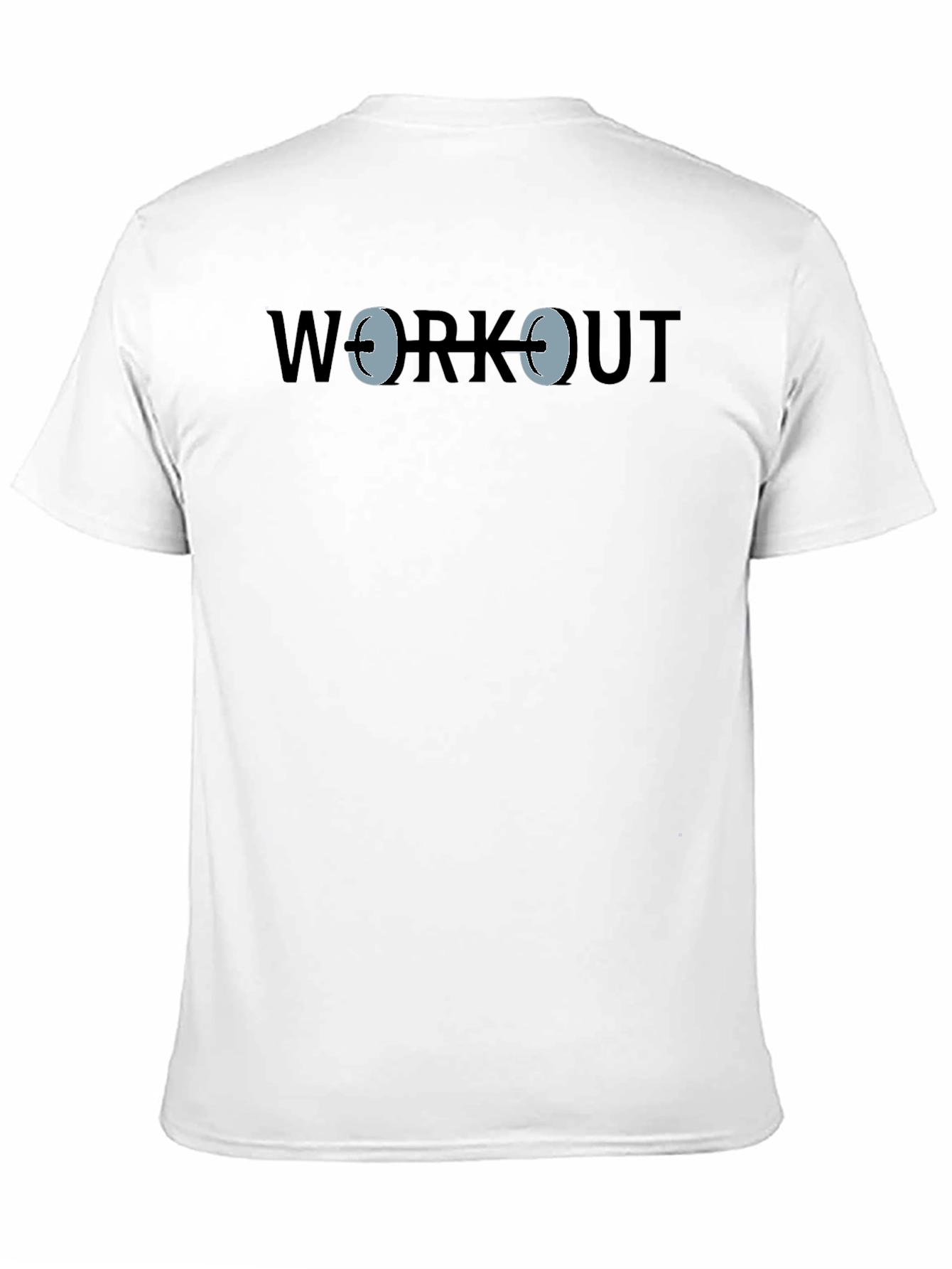 Workout Graphic Print Black T-Shirt