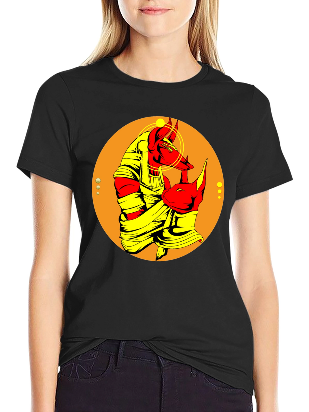 Anubis Graphic Tee - Egyptian God T-Shirt