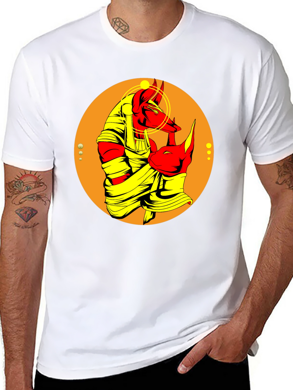 Anubis Graphic Tee - Egyptian God T-Shirt