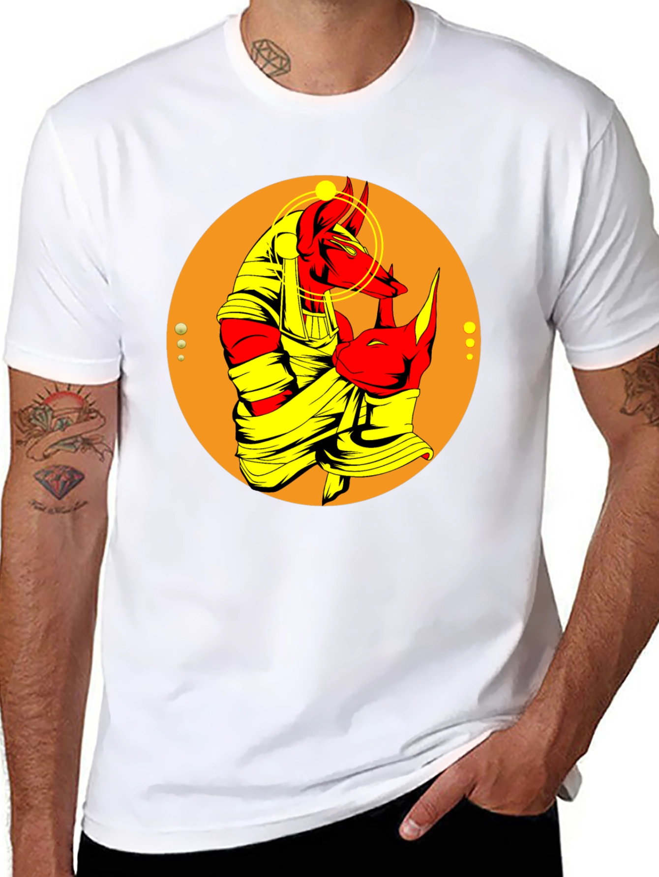 Anubis Graphic Tee - Egyptian God T-Shirt