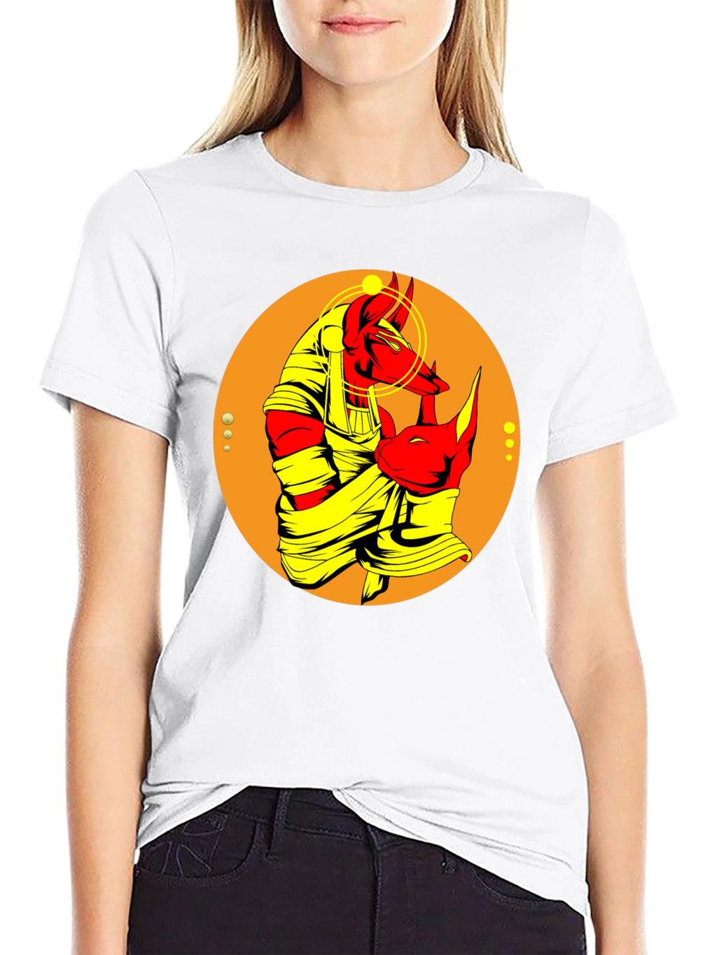 Anubis Graphic Tee - Egyptian God T-Shirt