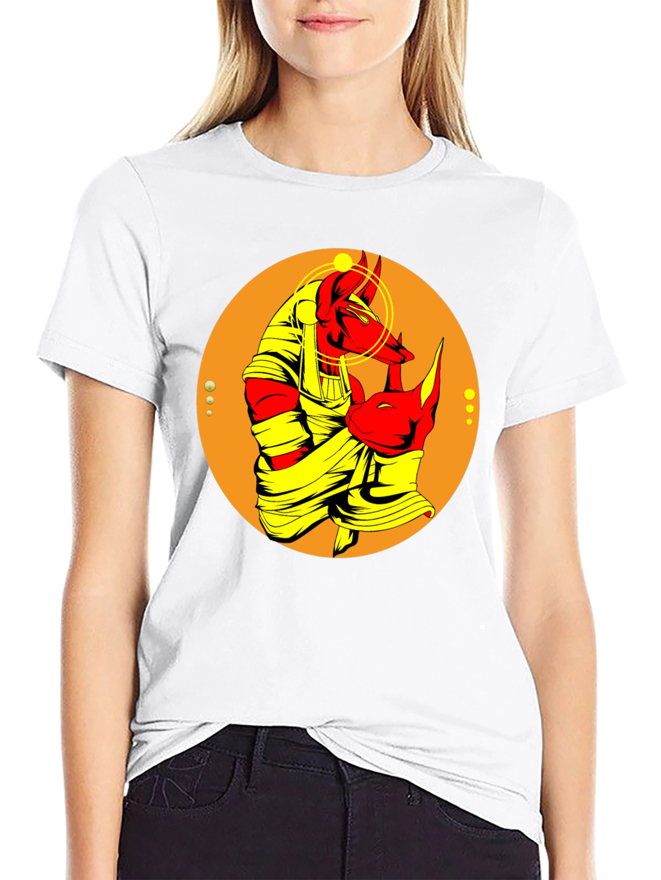 Anubis Graphic Tee - Egyptian God T-Shirt