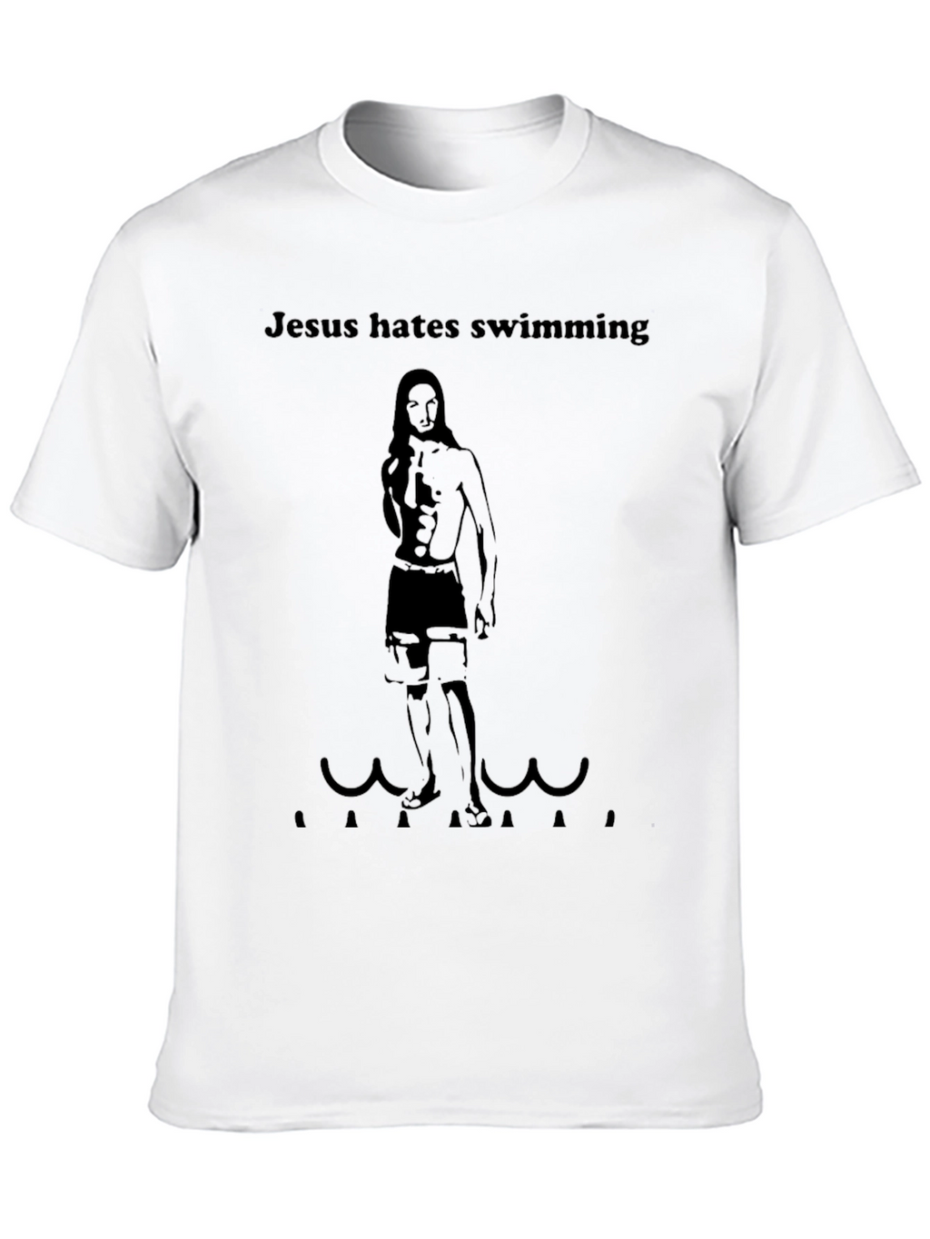 Jesus Hates Swimming Graphic T-Shirt