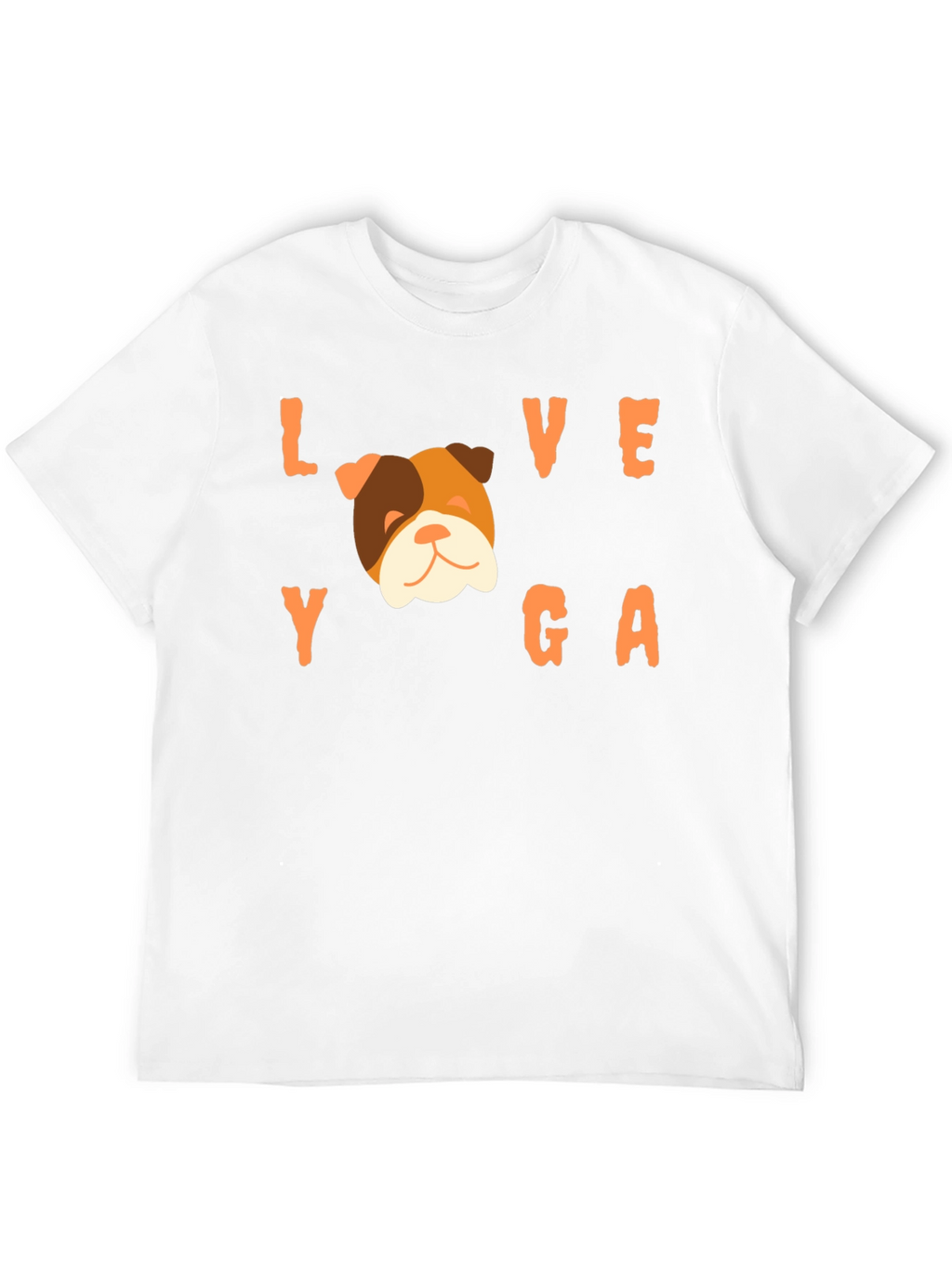 Love Yoga Bulldog Graphic Tee - Soft Cotton Blend