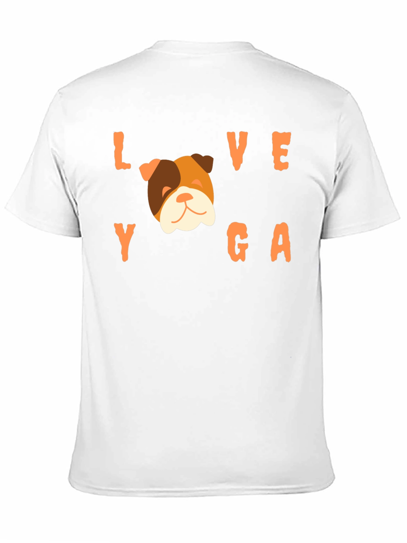 Love Yoga Bulldog Graphic Tee - Soft Cotton Blend