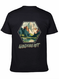 Wanderlust Mountain Hex Graphic T-Shirt