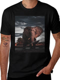Elephant Graphic Black T-Shirt
