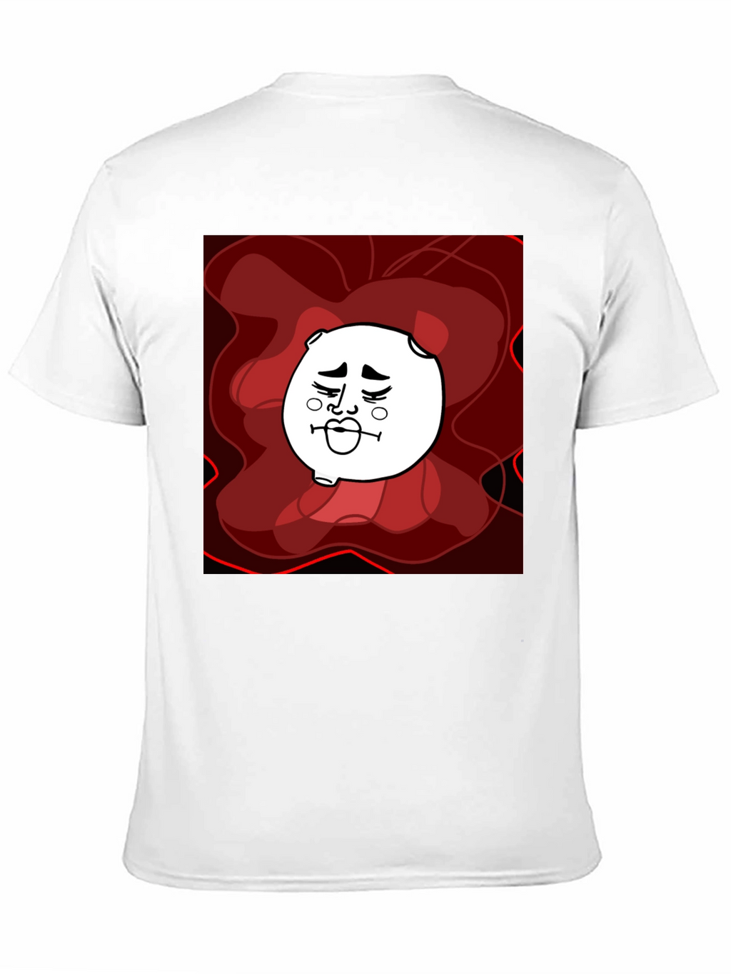 Abstract Cartoon Graphic Tee - Unisex Black T-Shirt