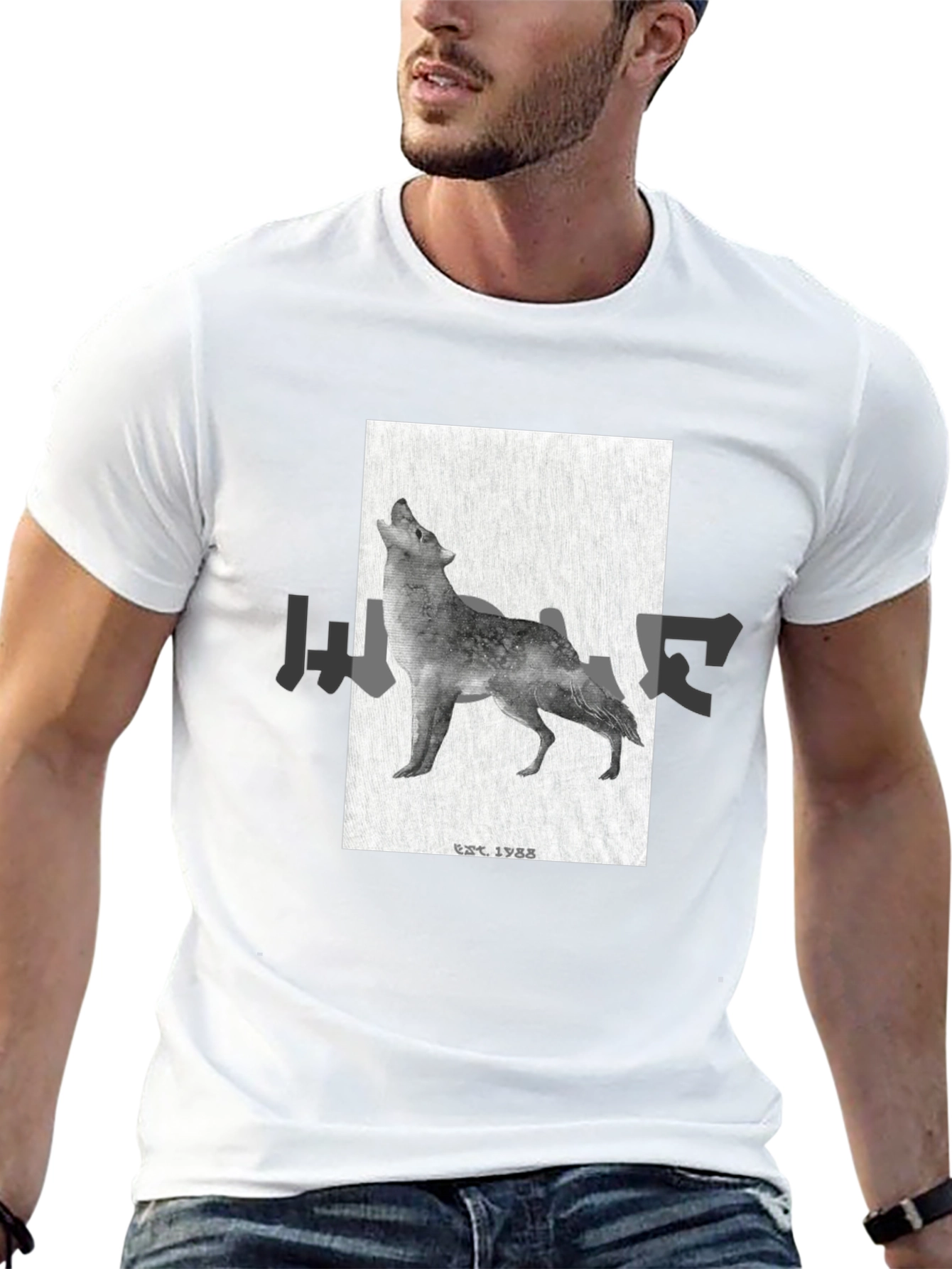 Black Wolf Graphic Tee - EST. 1988