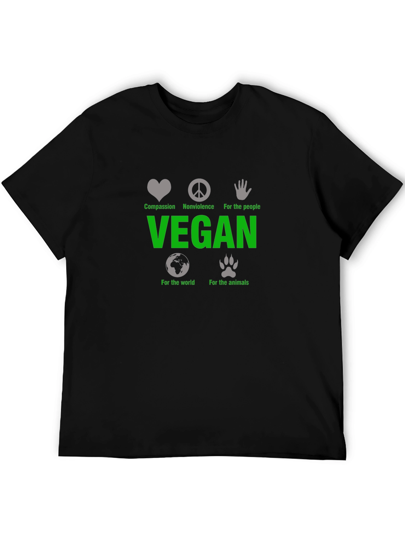 Vegan Compassion T-Shirt - For People Animals World