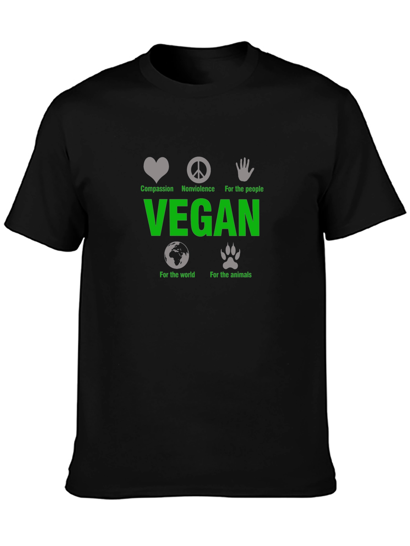 Vegan Compassion T-Shirt - For People Animals World