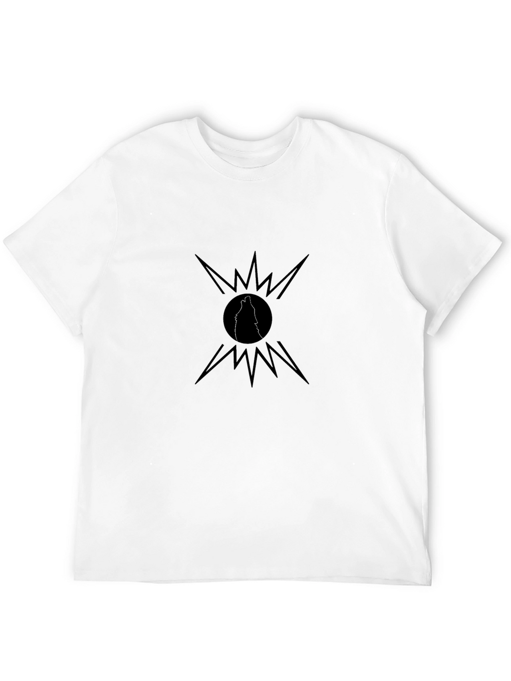Black Wolf Howl T-Shirt - Graphic Tee