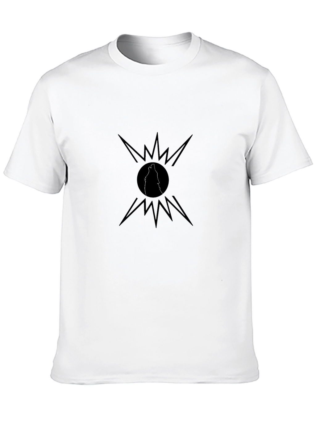 Black Wolf Howl T-Shirt - Graphic Tee