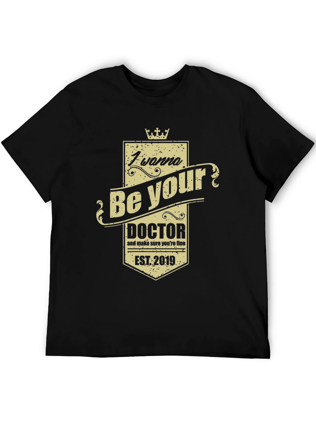 I Wanna Be Your Doctor Black Graphic Tee