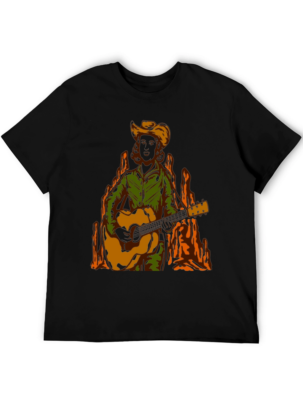 Country Music T-Shirt: Guitar Player Graphic Tee