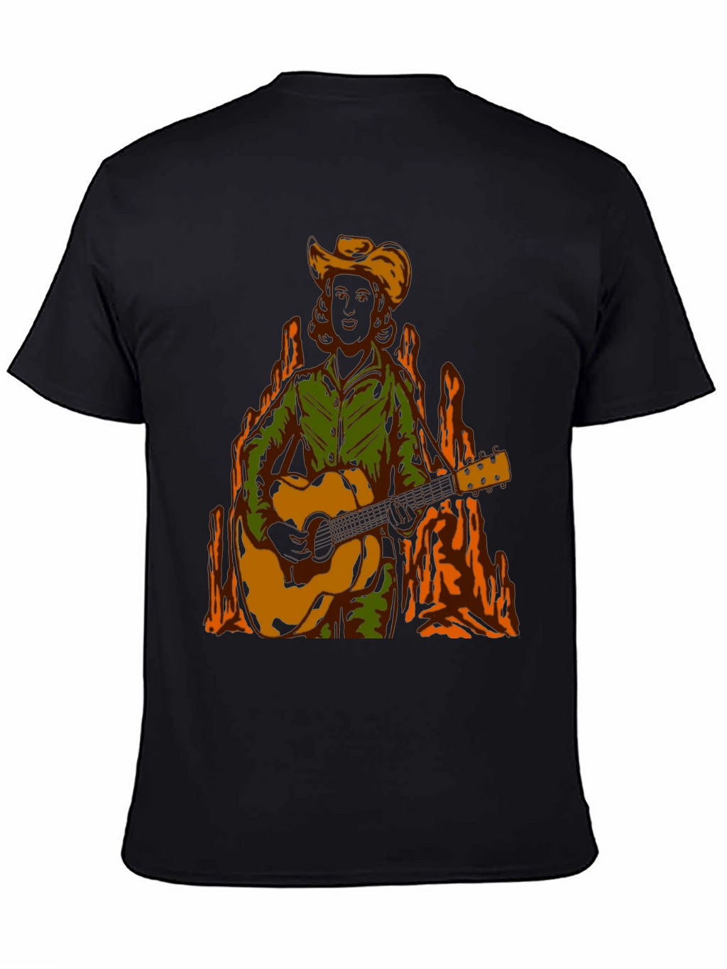 Country Music T-Shirt: Guitar Player Graphic Tee