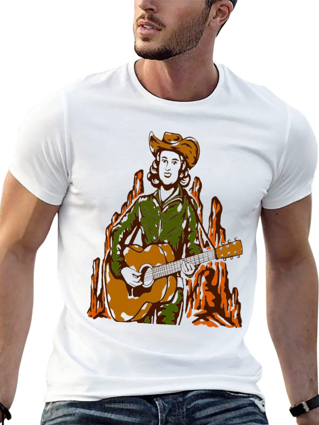 Country Music T-Shirt: Guitar Player Graphic Tee