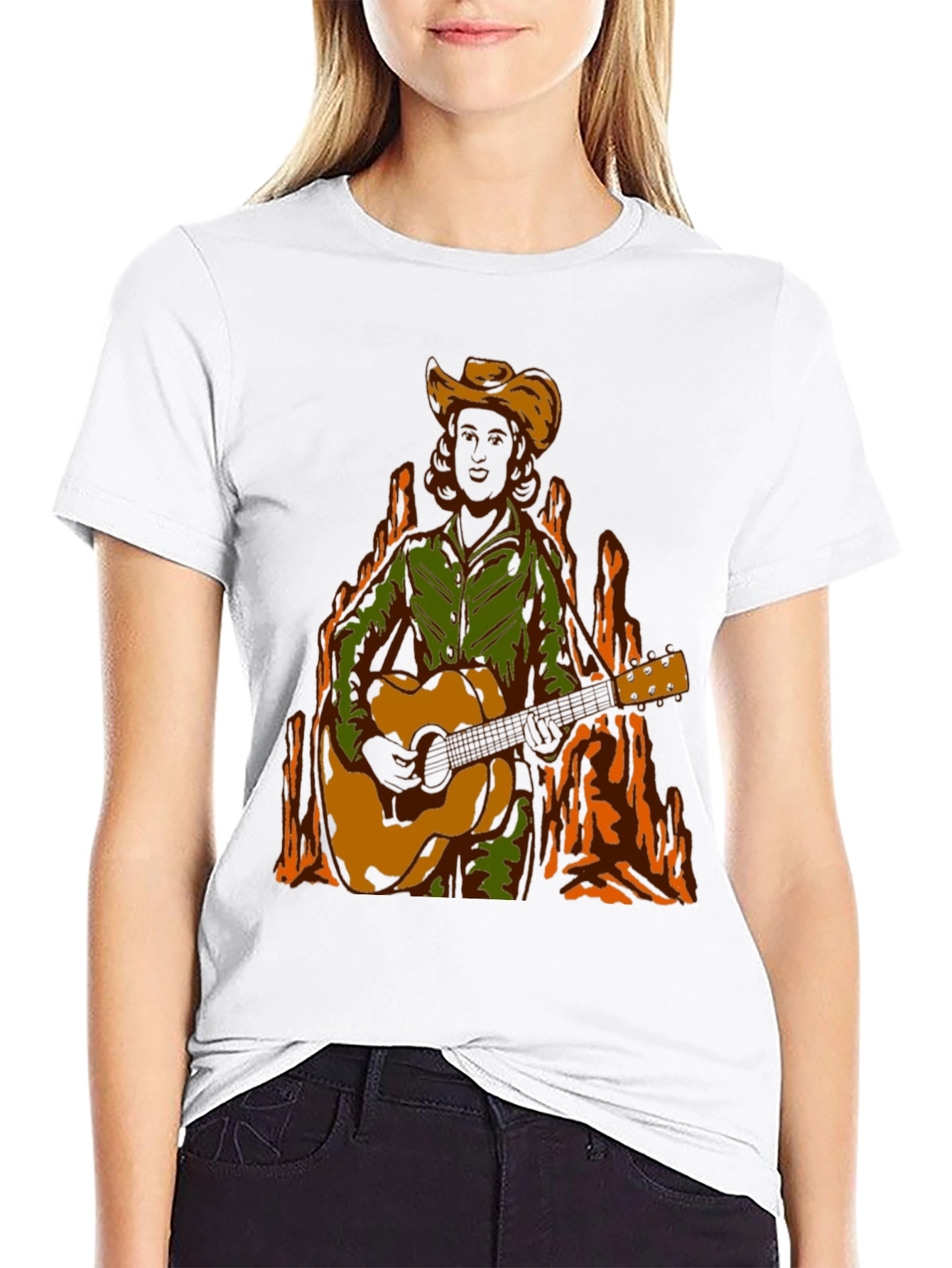 Country Music T-Shirt: Guitar Player Graphic Tee
