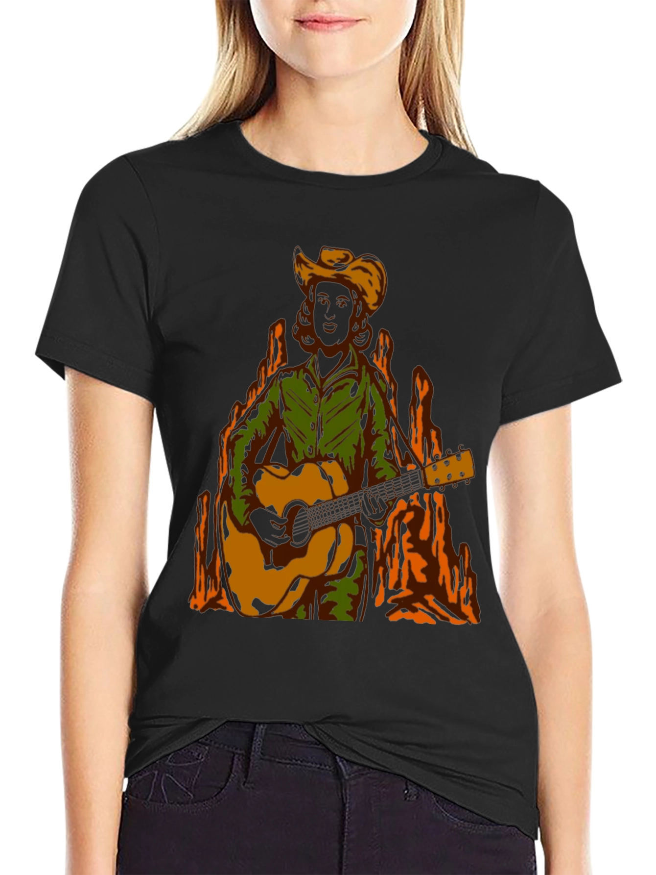 Country Music T-Shirt: Guitar Player Graphic Tee