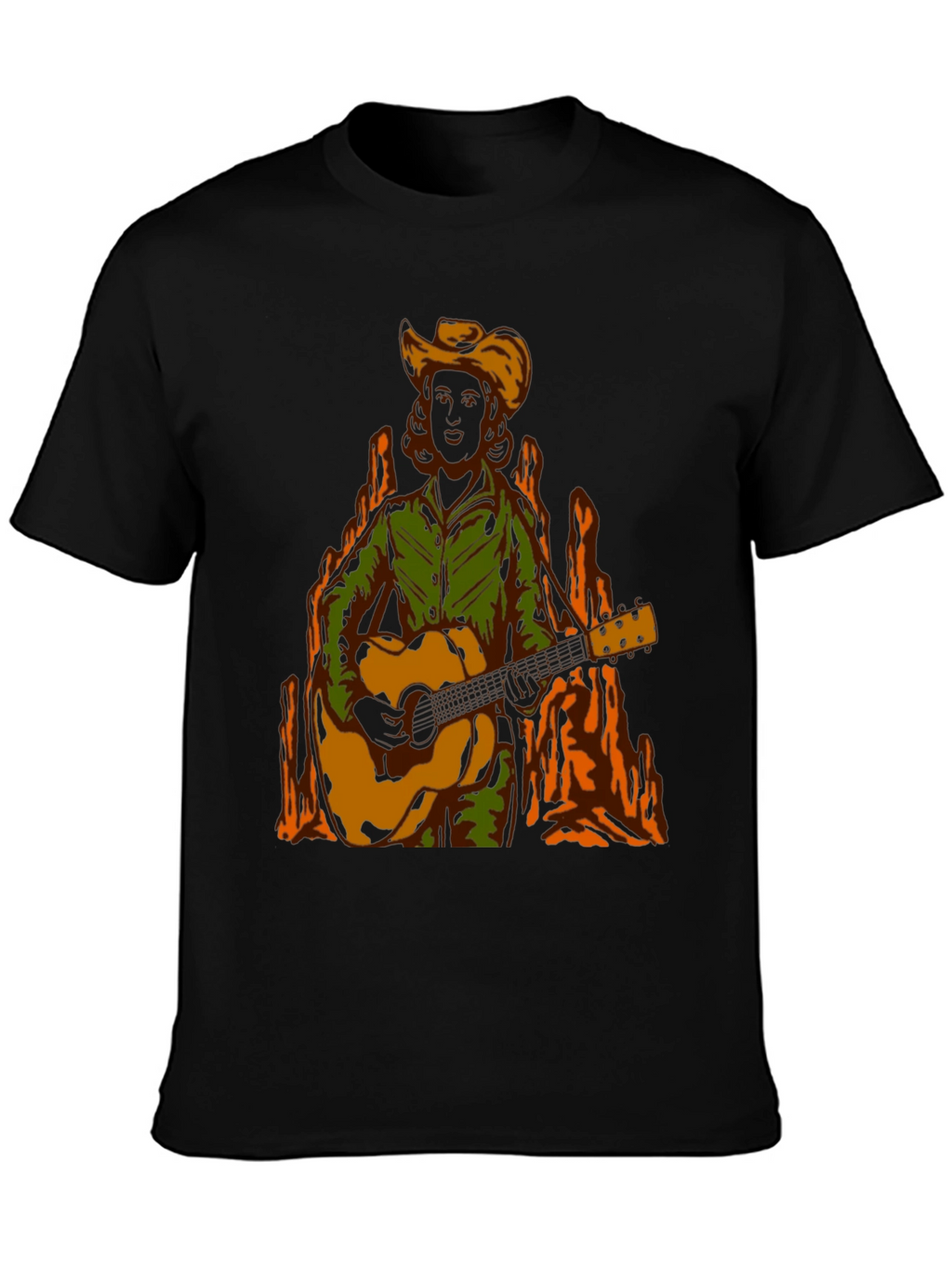 Country Music T-Shirt: Guitar Player Graphic Tee