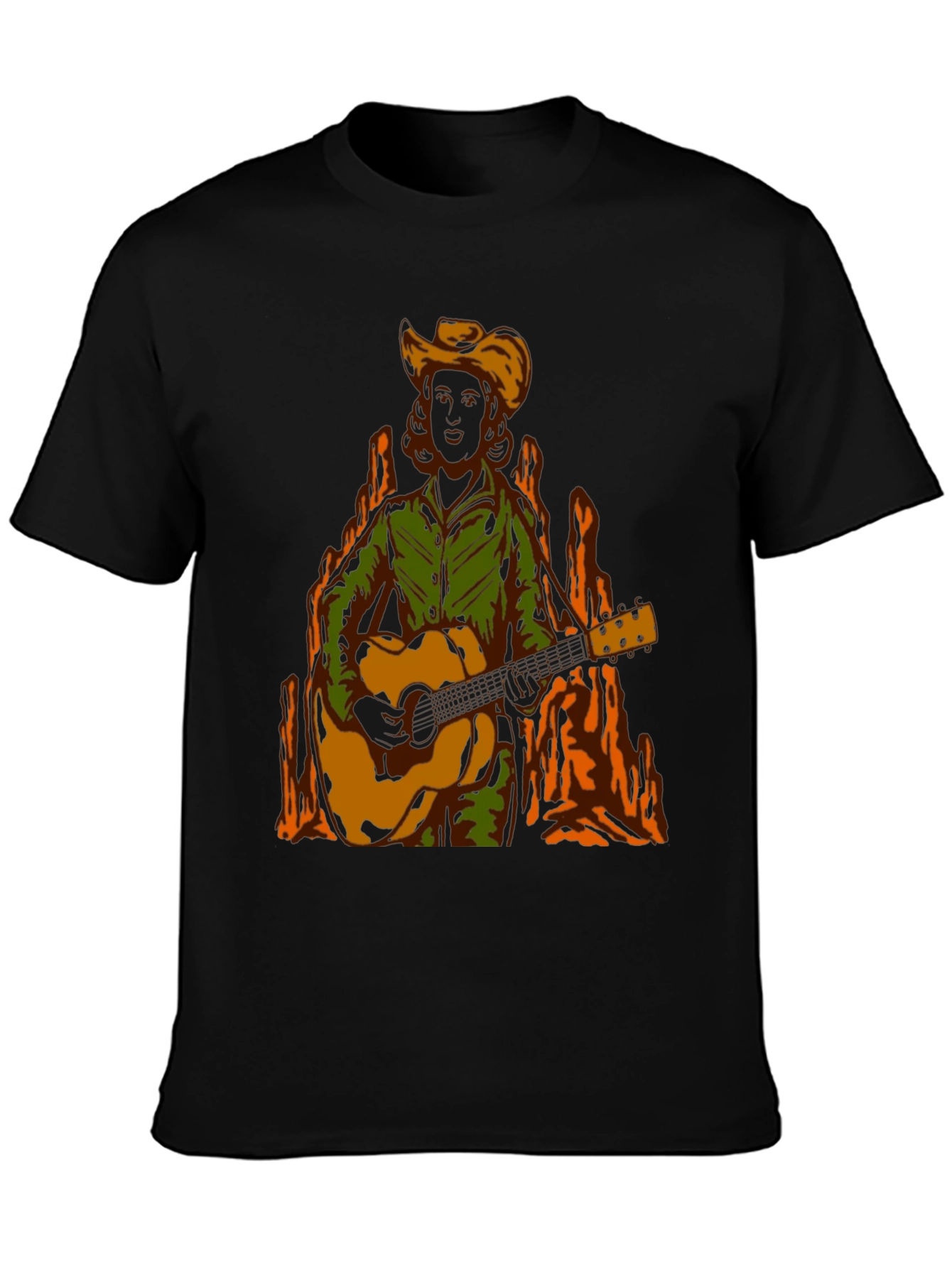 Country Music T-Shirt: Guitar Player Graphic Tee