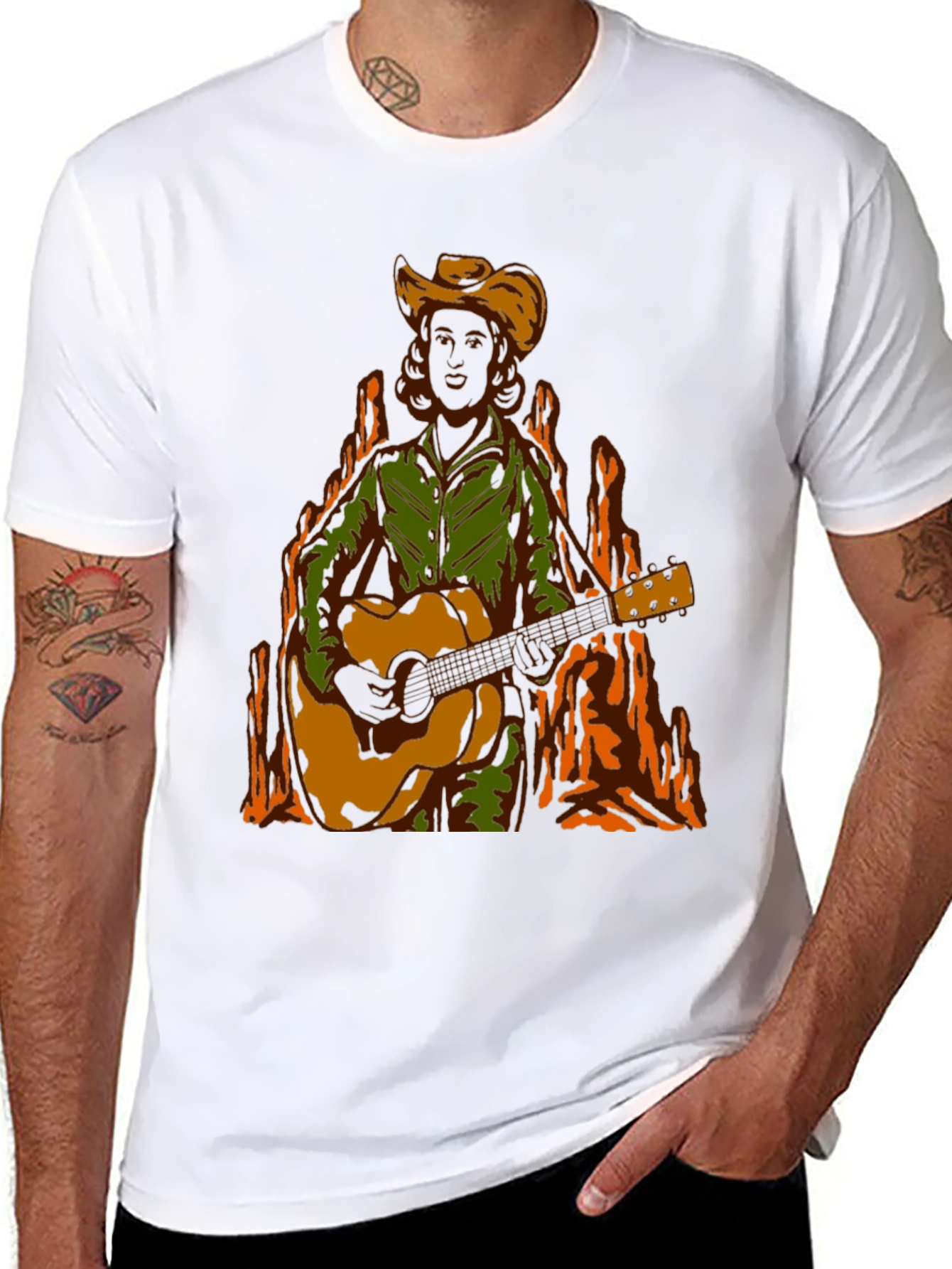 Country Music T-Shirt: Guitar Player Graphic Tee