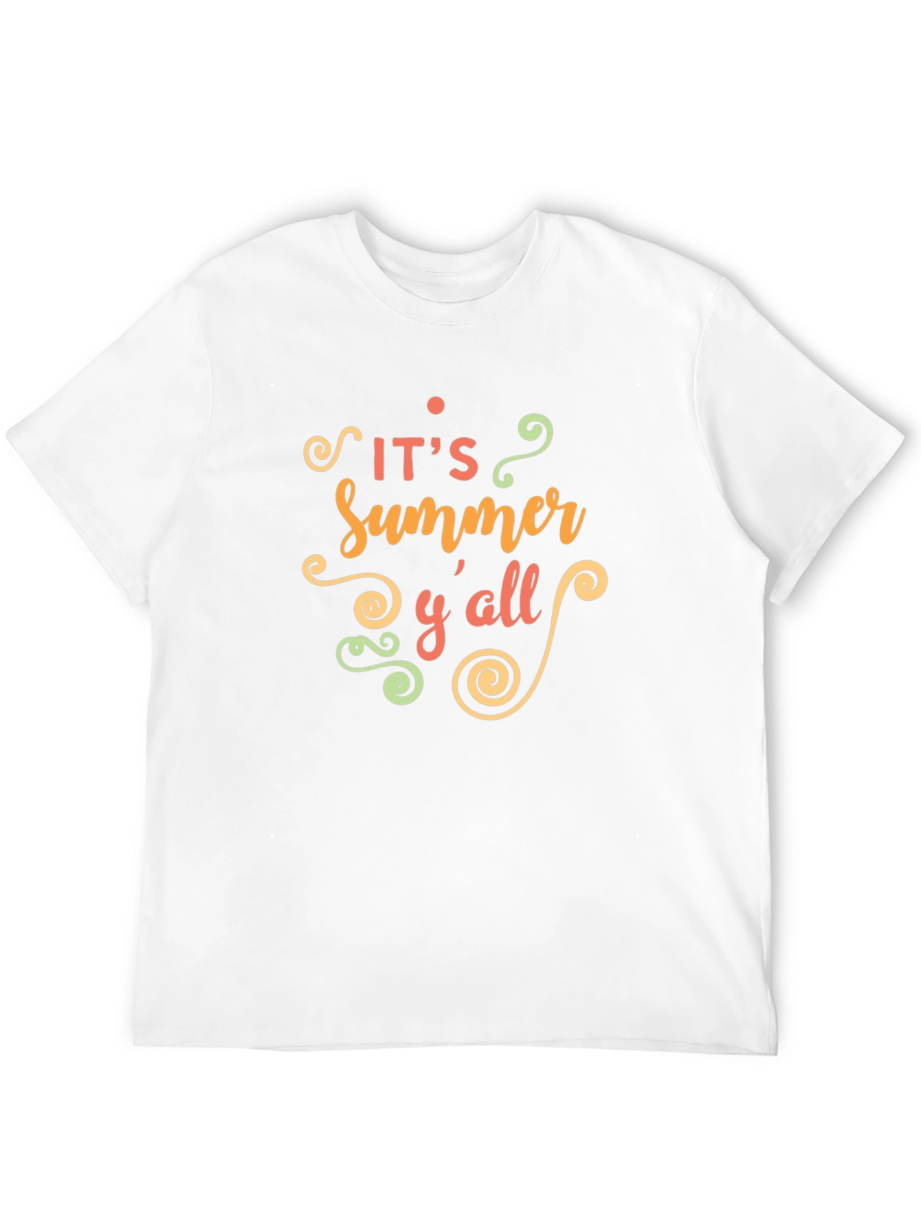 Its Summer Yall Black Graphic Tee