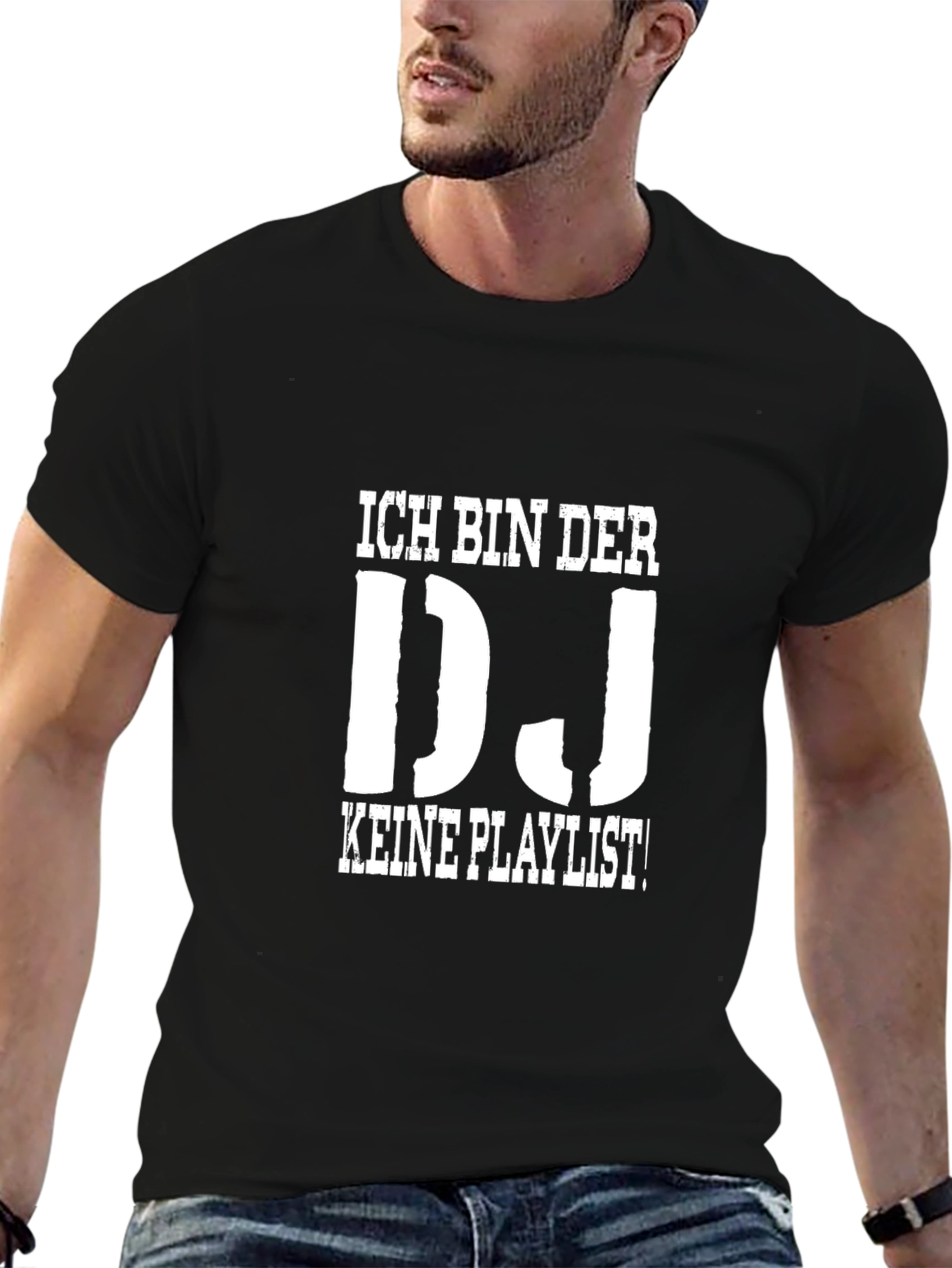 DJ Keine Playlist T-Shirt - Black Graphic Tee