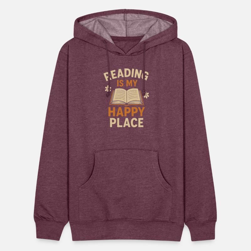 Reading Is My Happy Place – Funny Bookworm Quote