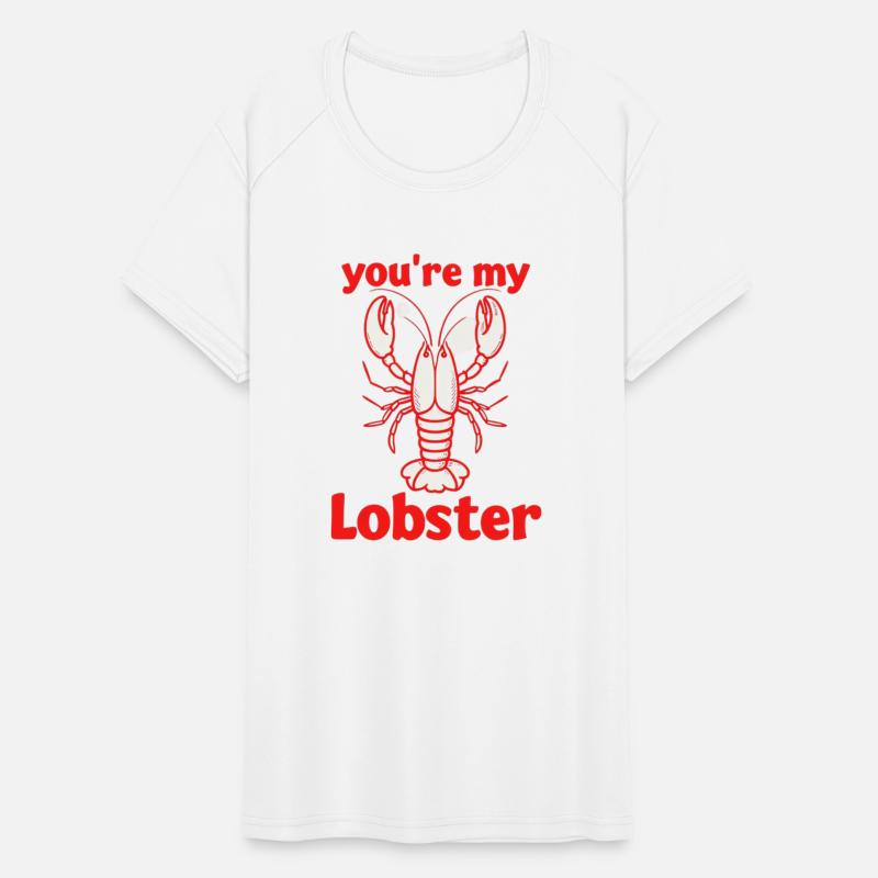 Red Lobster Illustration On White BG