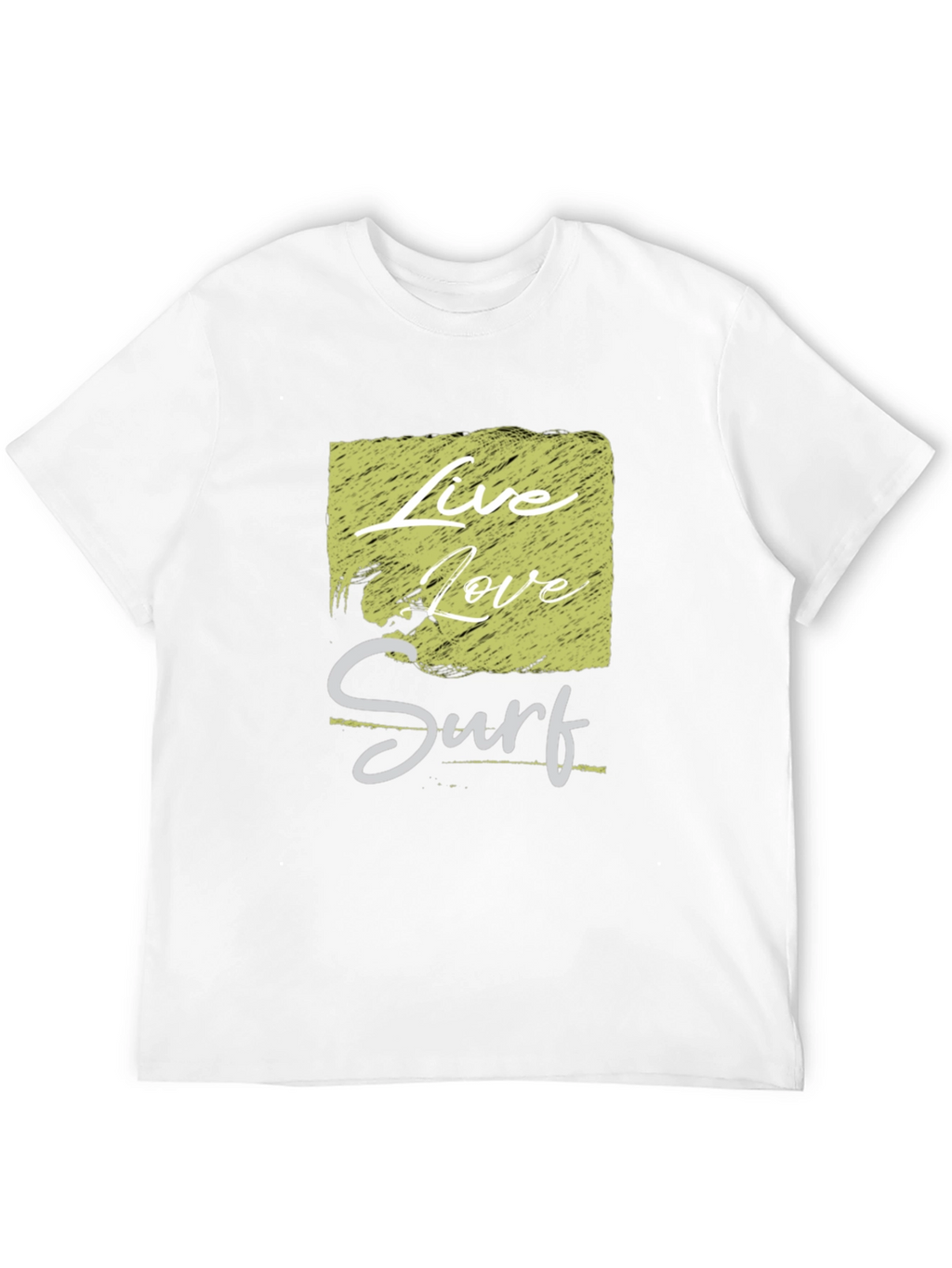 Live Love Surf Graphic Tee - Mens Black T-Shirt