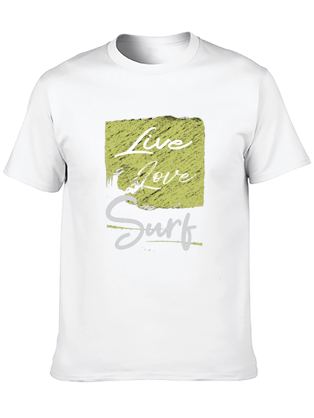 Live Love Surf Graphic Tee - Mens Black T-Shirt