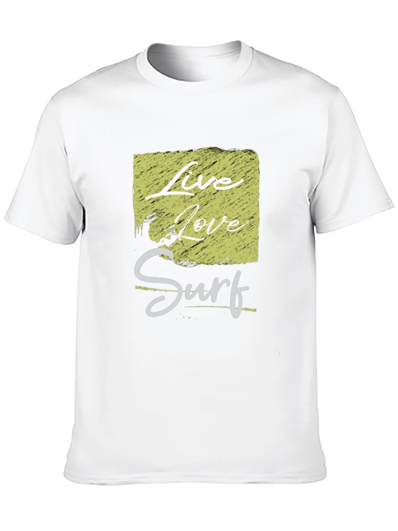 Live Love Surf Graphic Tee - Mens Black T-Shirt