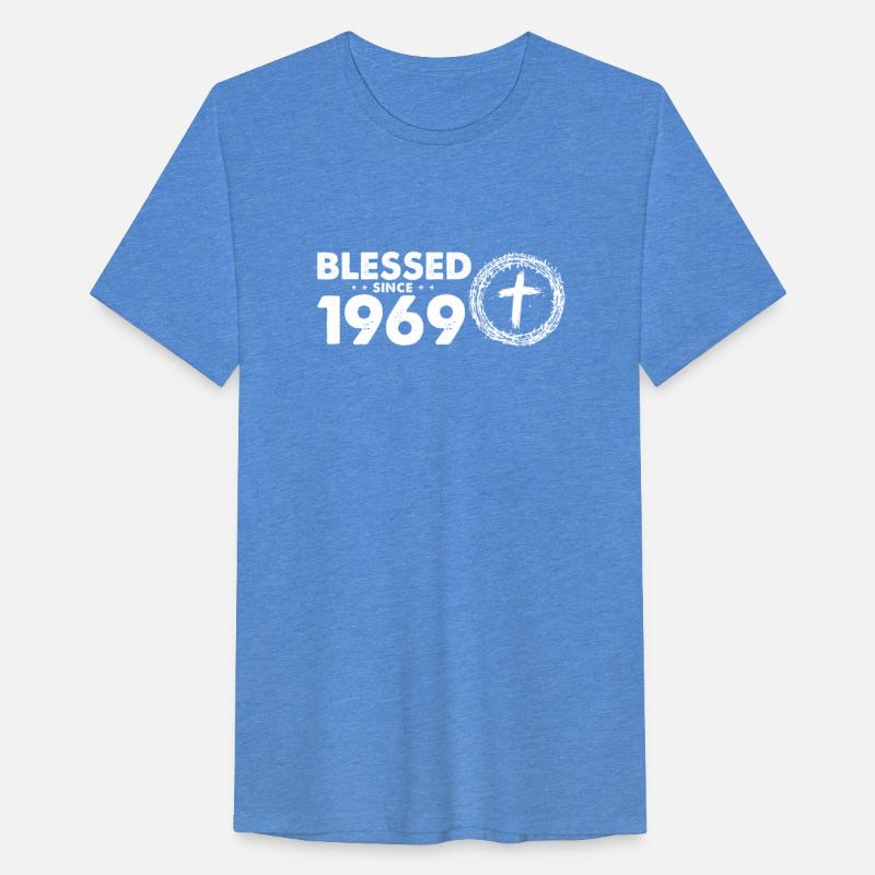 Retro 55th Birthday - Blessed Since 1969 by God's
