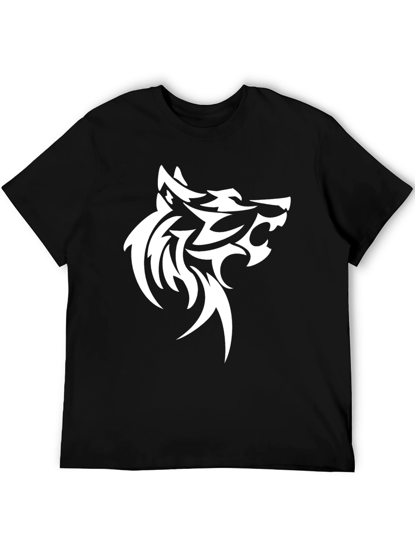 Wolf Graphic Tee - Bold Tribal Design