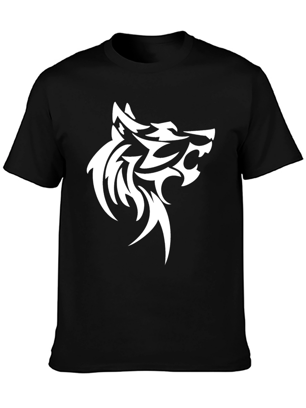 Wolf Graphic Tee - Bold Tribal Design