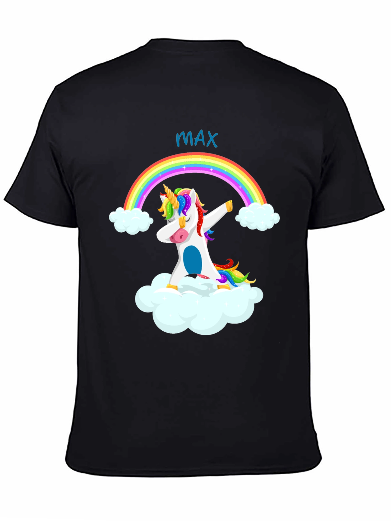 Unicorn Rainbow Dab T-Shirt - Personalized Name Tee