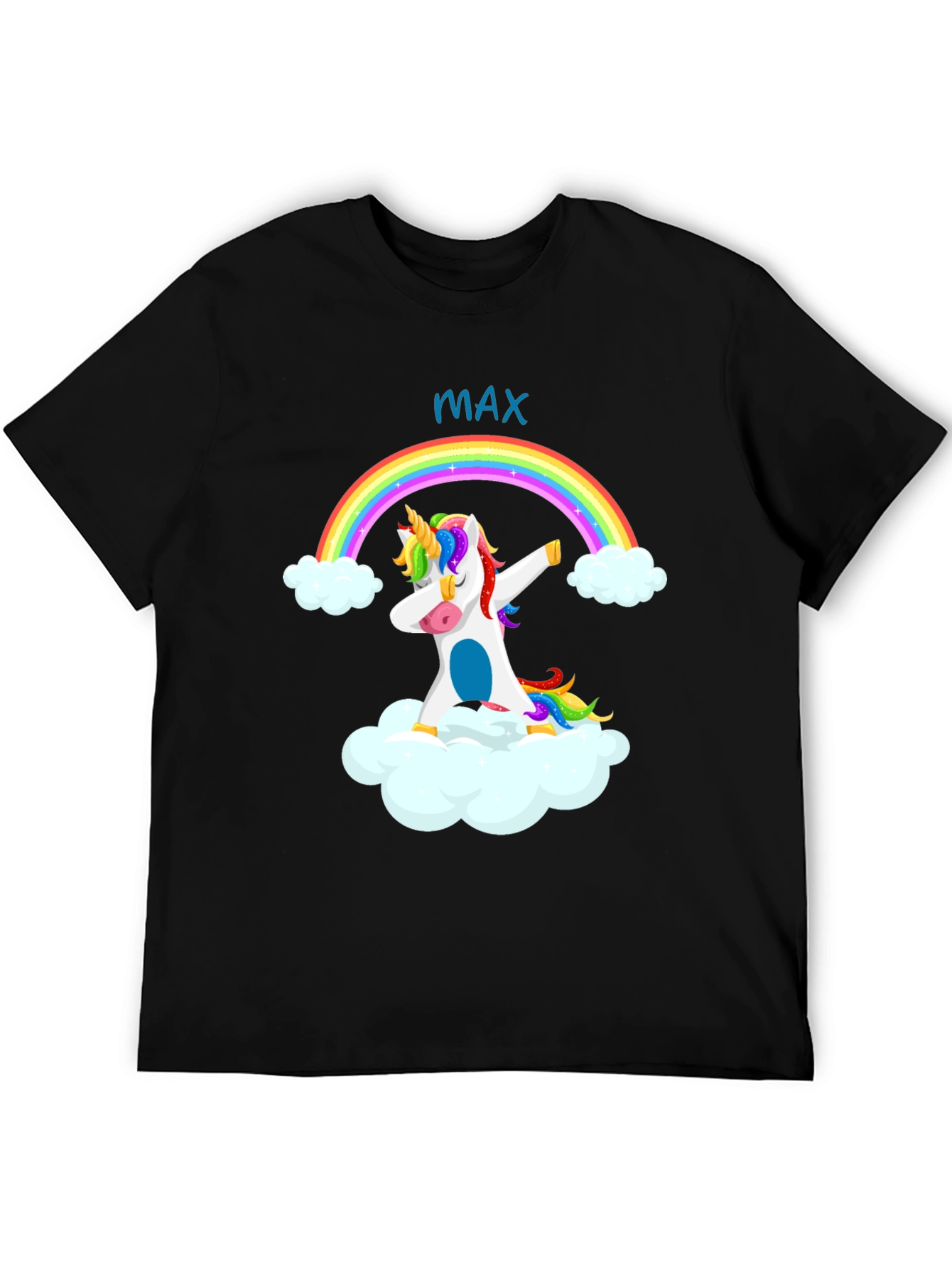 Unicorn Rainbow Dab T-Shirt - Personalized Name Tee