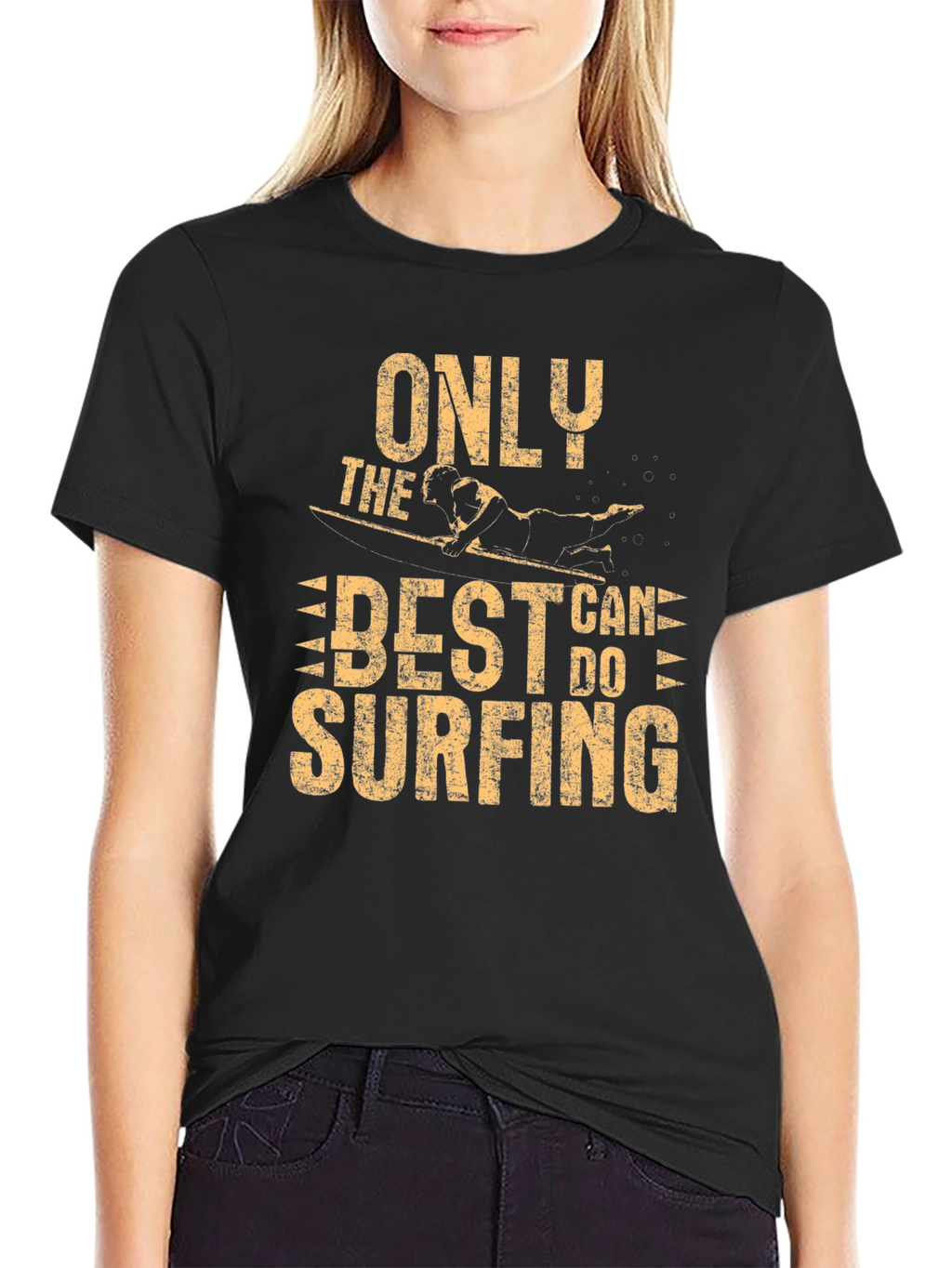 Only the Best Can Do Surfing Graphic T-Shirt