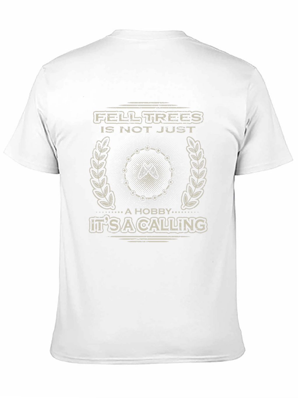 Fell Trees Calling Mens Graphic Tee - Lumberjack Style