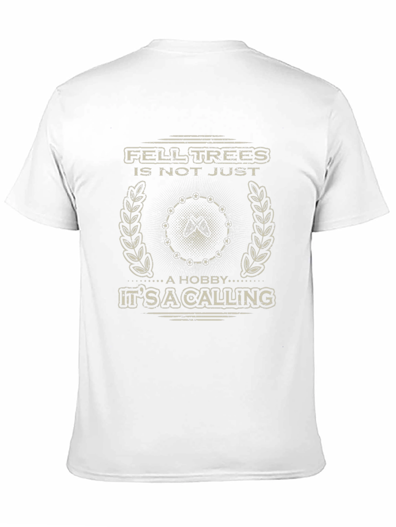 Fell Trees Calling Mens Graphic Tee - Lumberjack Style