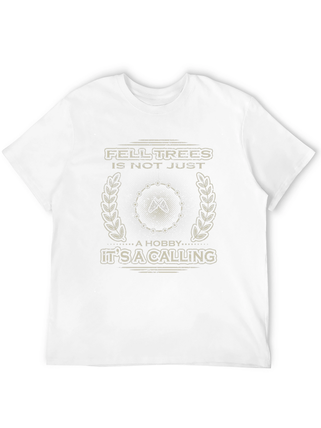 Fell Trees Calling Mens Graphic Tee - Lumberjack Style