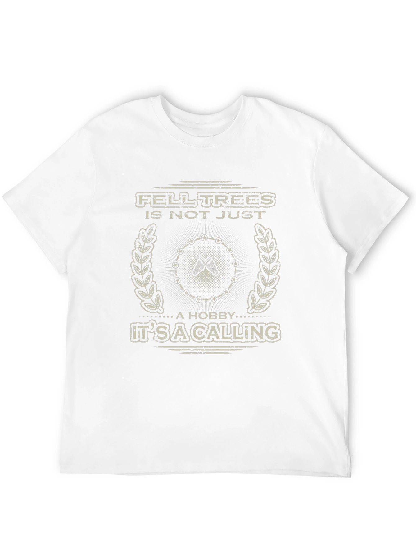 Fell Trees Calling Mens Graphic Tee - Lumberjack Style