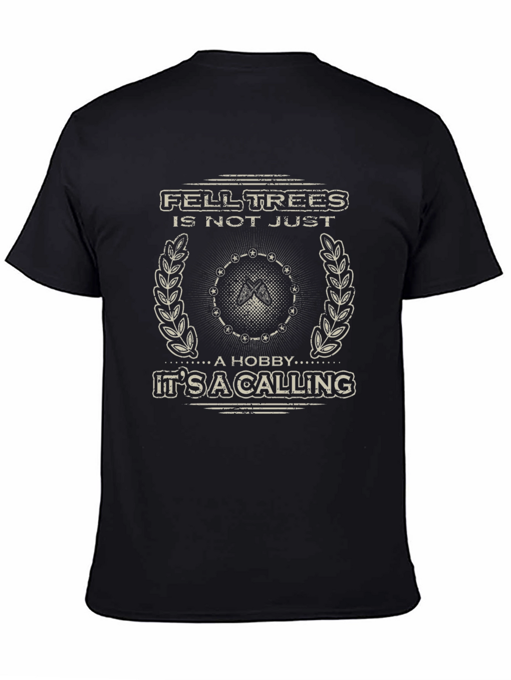 Fell Trees Calling Mens Graphic Tee - Lumberjack Style