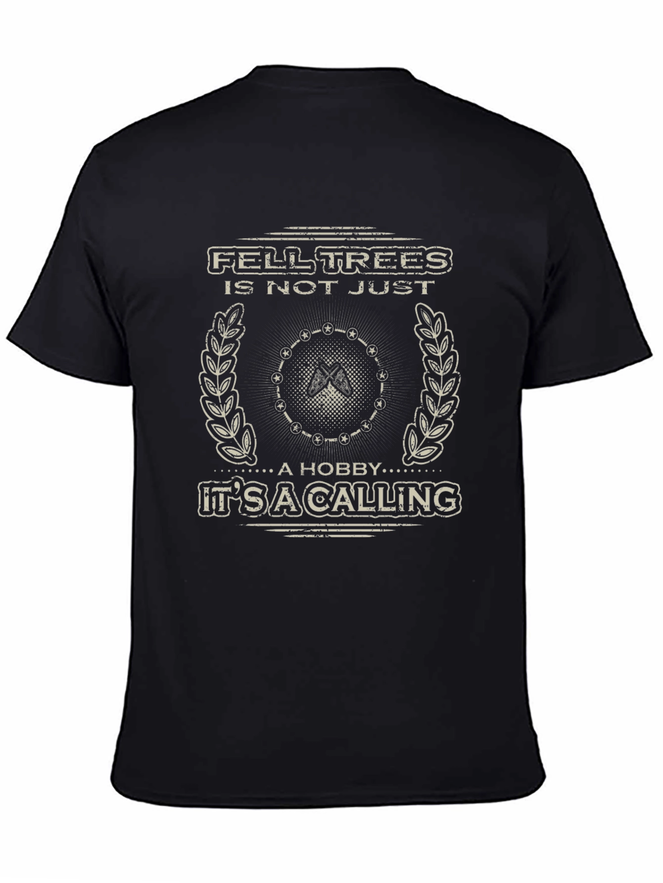 Fell Trees Calling Mens Graphic Tee - Lumberjack Style