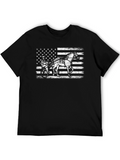 American Flag Harness Racing T-Shirt