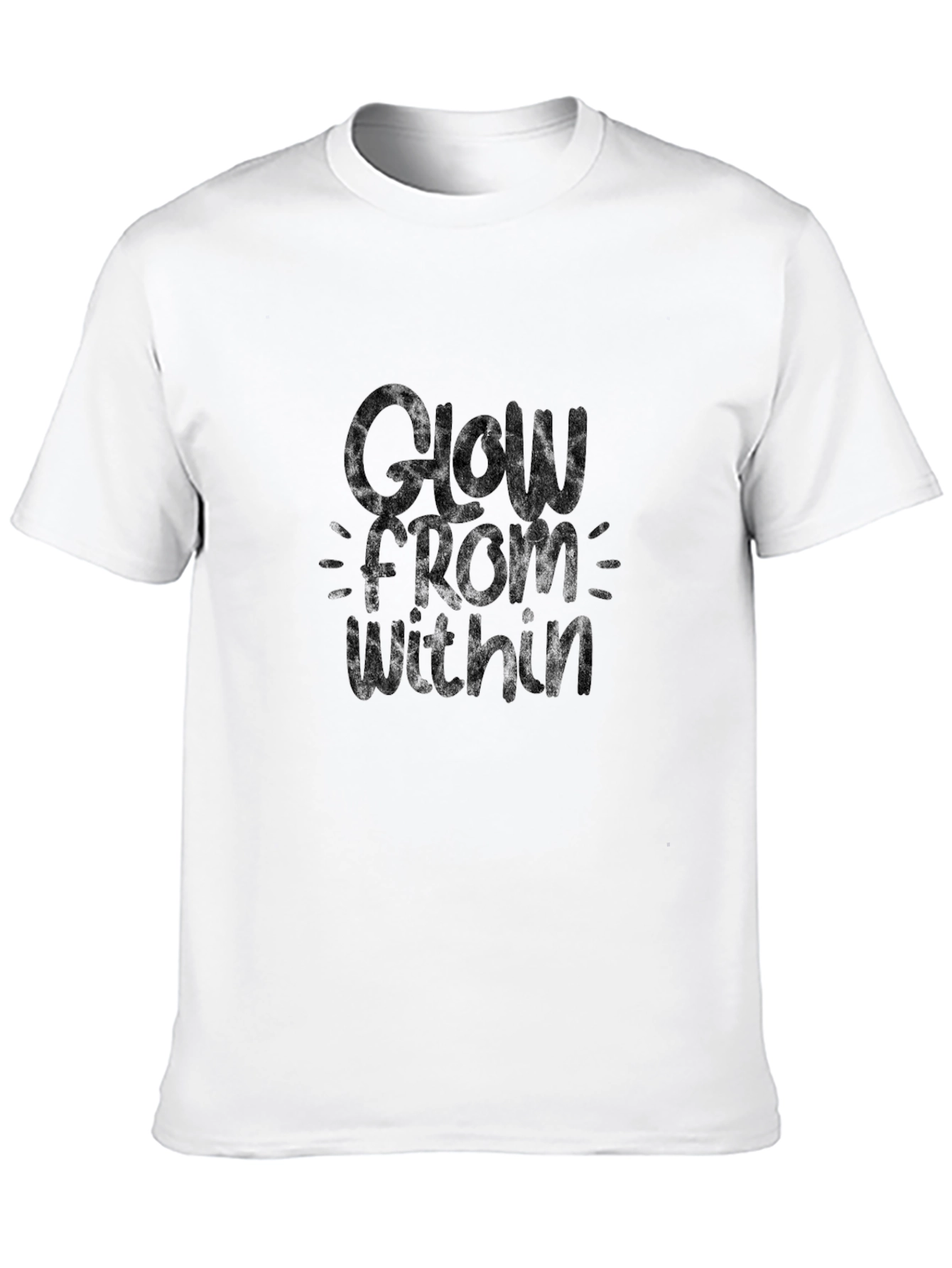 Glow From Within Black Graphic Tee