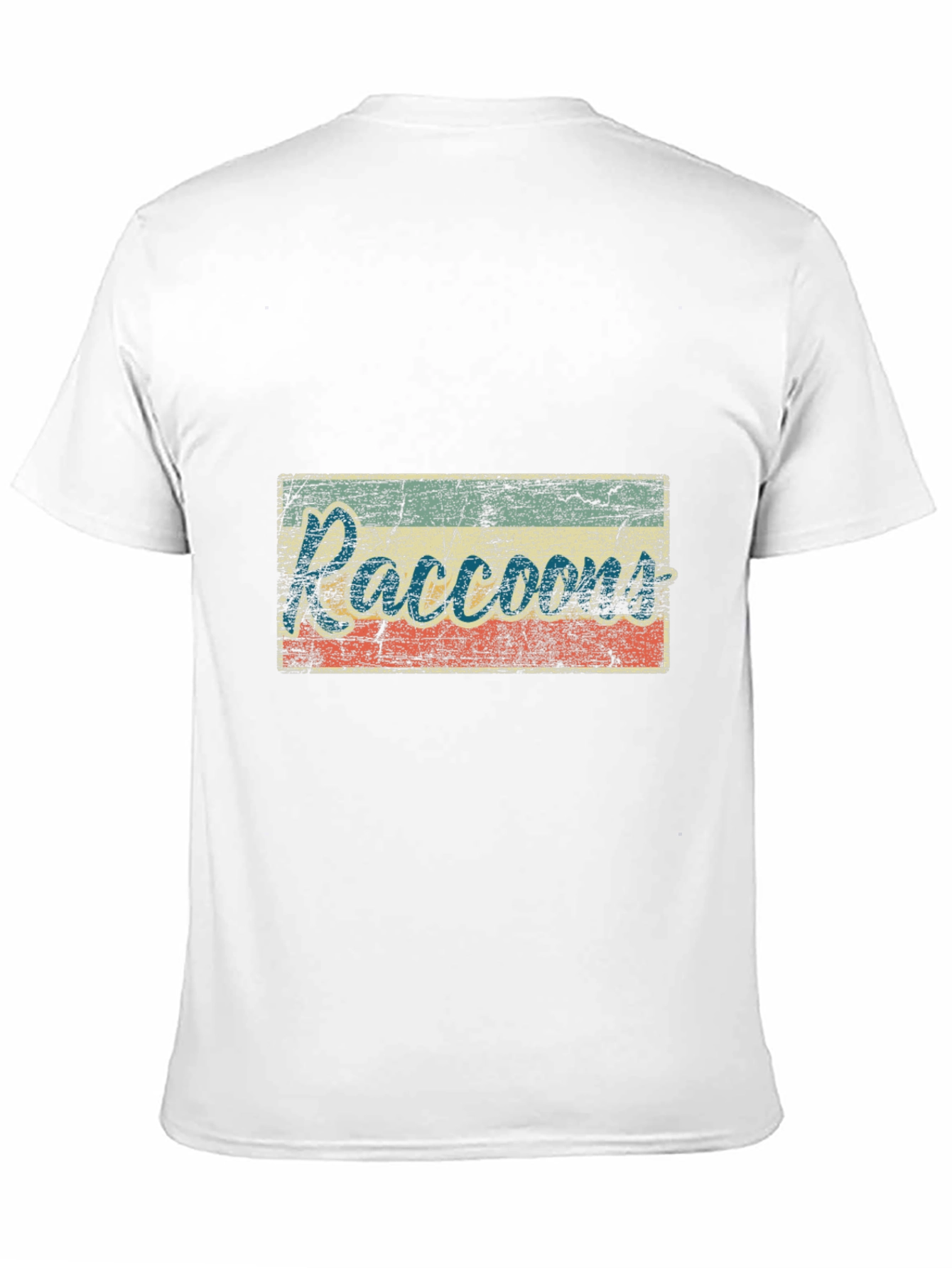 Retro Raccoons Graphic Tee - Distressed Print