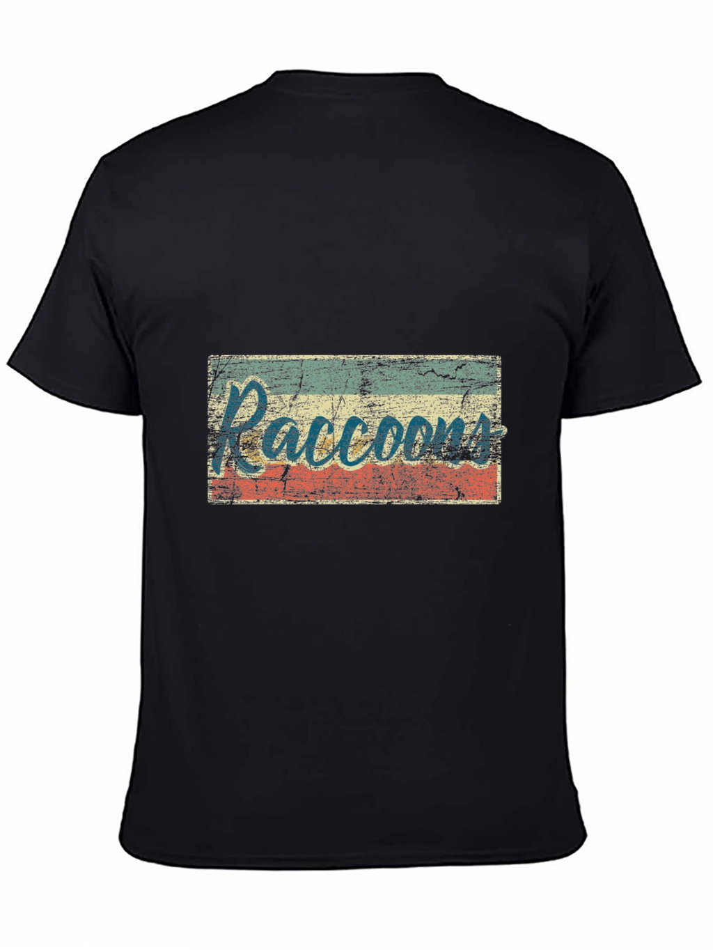 Retro Raccoons Graphic Tee - Distressed Print